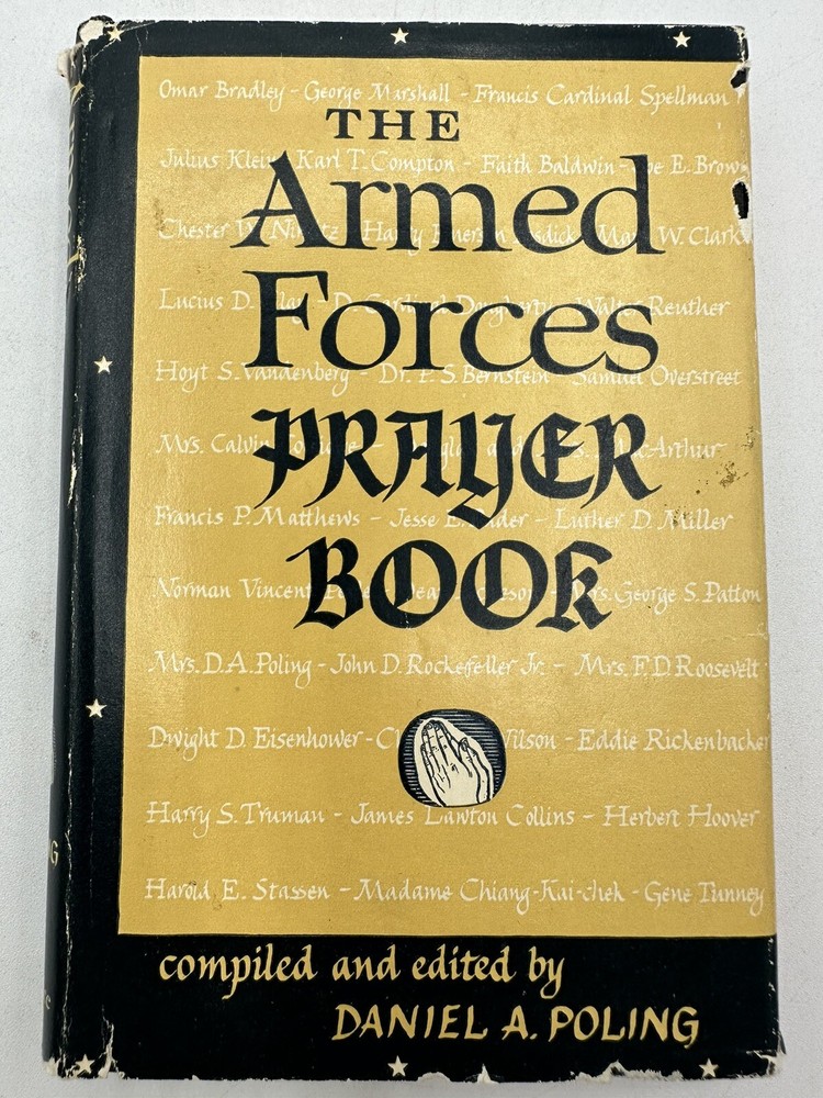 The Armed Forces Prayer Book 1951 Second Printing Daniel Poling 6.25 By 4.25 In.