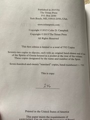 ON THE ARTE GOETIA Colin D. Campbell Teitan Press 2015 Ltd Grimoire Occult
