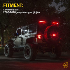 High Mount LED Brake Lights with Turn Signal/Reverse/Brake Light Compatible with