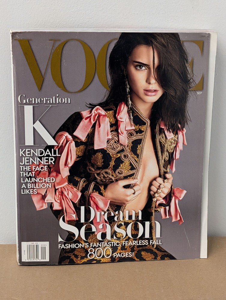 Vogue Kendall Jenner Generation K September, 2016 Fashions Fall 800 Pages
