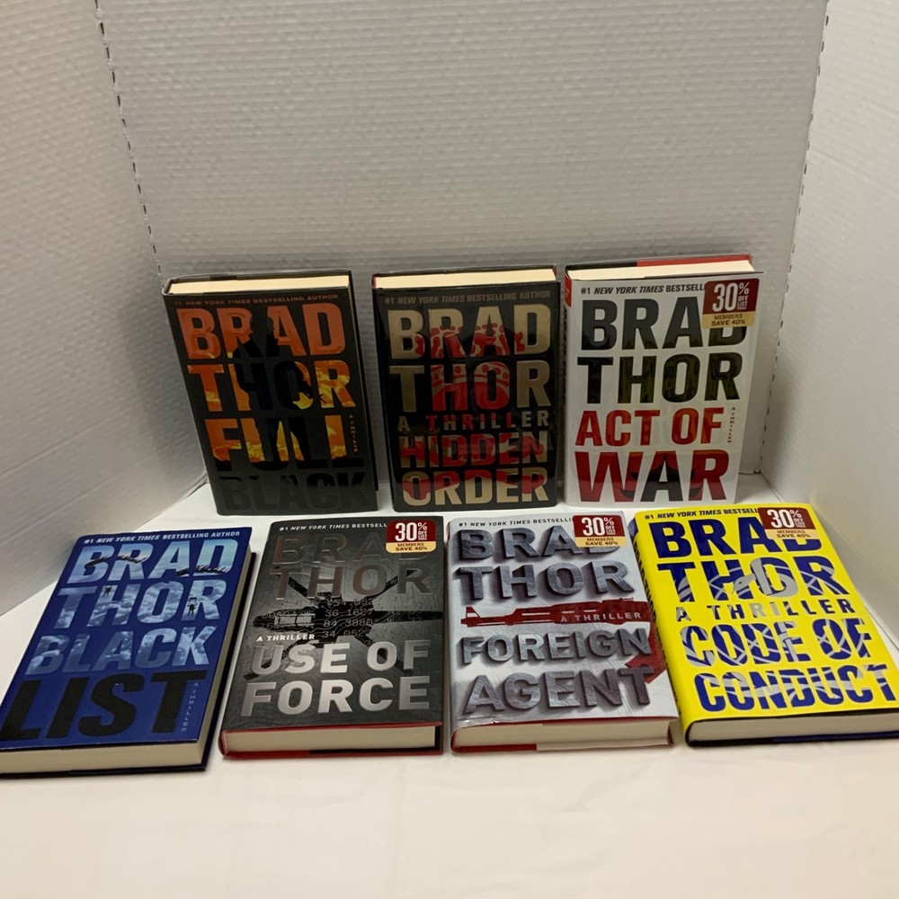 Brad Thor Scot Harvath Thriller Novels Hardcover Books Lot of 7