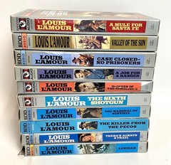 Lot of 10 IN BOX Assorted LOUIS L’AMOUR Audio Book Cassette’s (2)