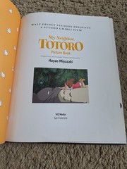 My Neighbor Totoro Picture Book Hardcover Hayao Miyazaki Japanese Book