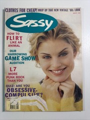 SASSY magazine September 1994-Teen fashion makeup hair 90s L7
