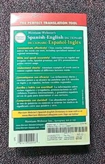 Merriam Webster’s Spanish English Dictionary Paperback April 10, 2002