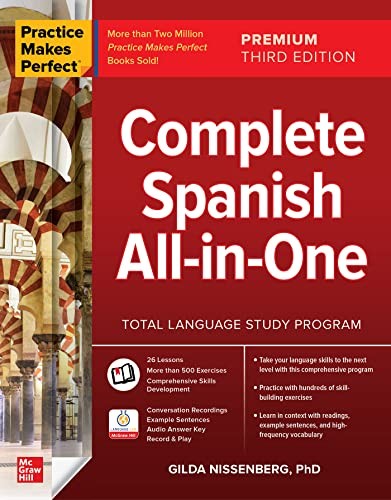 Practice Makes Perfect: Complete Spanish All-in, Nissenberg Paperback..