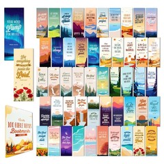 Decorably 100 Pack 2×6.5in Christian Bookmarks for Women and Men – Multicolor