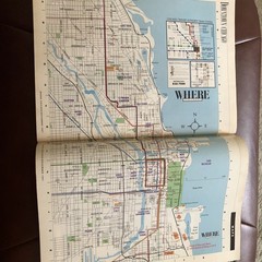 Vintage Chicago Magazine “Where” 130 Pages Shop Dine Ads Maps Booklet 1997