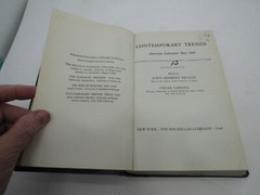 Contemporary Trends, American Literature Since 1900, 1949 Edition