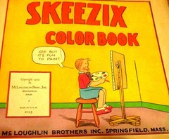 1929 Skeezix Color Book 20 Pages Softcover McLoughlin Brothers Inc.