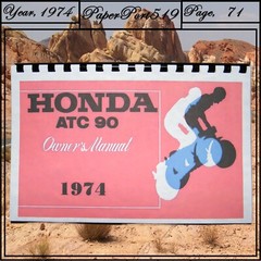 1974 Honda ATC90 Owner’s Manual 71 Pages