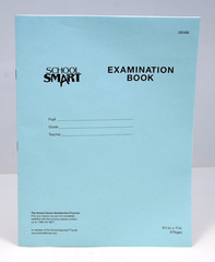Examination Blue Book with 8 Pages, 8-1/2 X 11 Inches, Pack of 100 Books