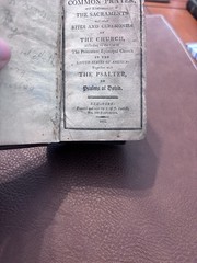 Miniature Leather Bound Book Of Common Prayer. 4”x2.5”x2”. ￼
