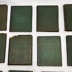 Lot of 28 Little Leather Library Books Green 1920’s Antique Vintage