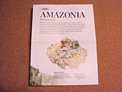 National Geographic Magazine November 2015 Map Amazonia Brazil Amazon Ecosystem