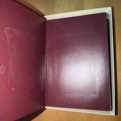 Embossed NASB SIDE-COLUMN REFERENCE; BURGUNDY BONDED LEATHER – VG