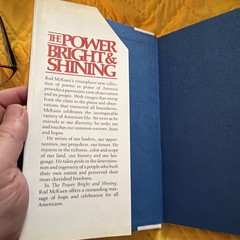 THE POWER BRIGHT AND SHINING UNREAD Signed Rod McKuen / 1st Printing 1980