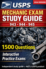 🏷️ USPS 943 944 945 Mechanic Exam Study Guide USB | Interactive | 1500 Question