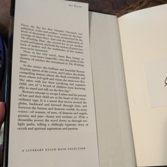 Lasher 1993 Fifth Print Bookplate Signed Hardcover/Dust Jacket by Anne Rice