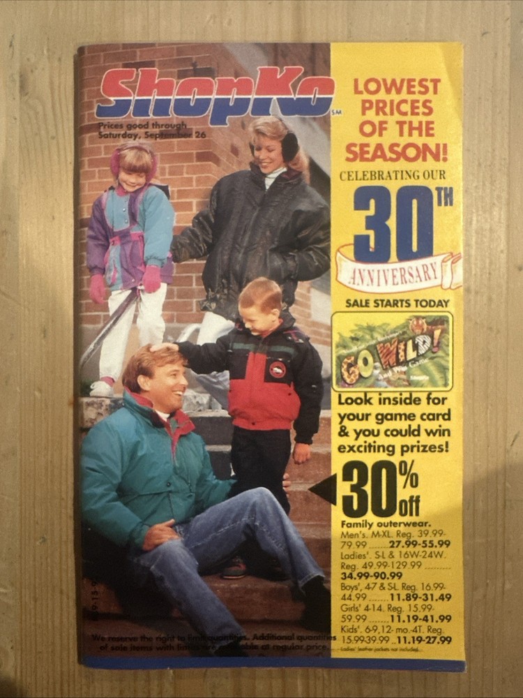 Vintage Shopko 1992 Mail Catalog 96 Pages