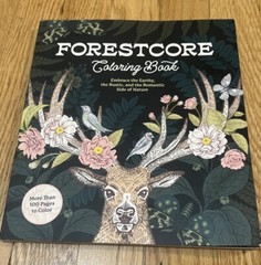 Forestcore Coloring Book 128 Pages Forest to Life Deer Mushrooms Butterflies Art