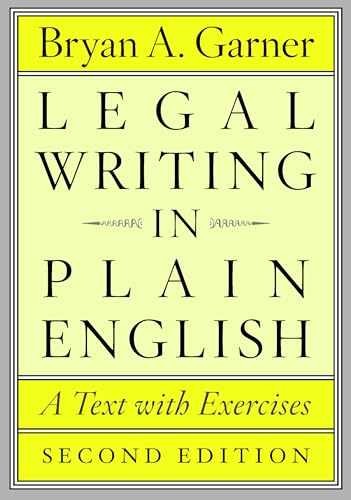 Legal Writing in Plain English, – Paperback, by Garner Bryan A. – Acceptable