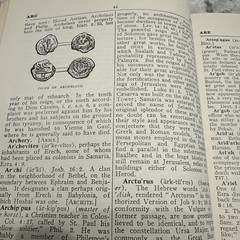 Vintage 1947 Peloubet’s Bible Dictionary Illustrated Biblical Reference Book
