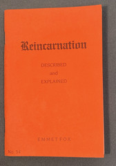 REINCARNATION DESCRIBED & EXPLAINED by Emmet Fox~ RARE OCCULT ~ Vintage Pamphlet