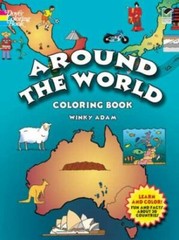 Dover History Coloring Book: Around the World Coloring Book by Winky Adam (2005,