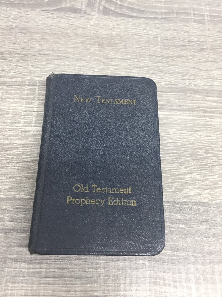 New Testament Old Testament Prophecy Edition Vintage Bible Ada T. Mill Inscribed