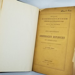 Sigmund Freud 1893 First Edition Cerebral Diplegia Neurology Rare