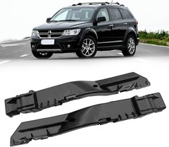 Front Bumper Left Right Bracket Set Compatible with Dodge Journey 2009-2018 Repl