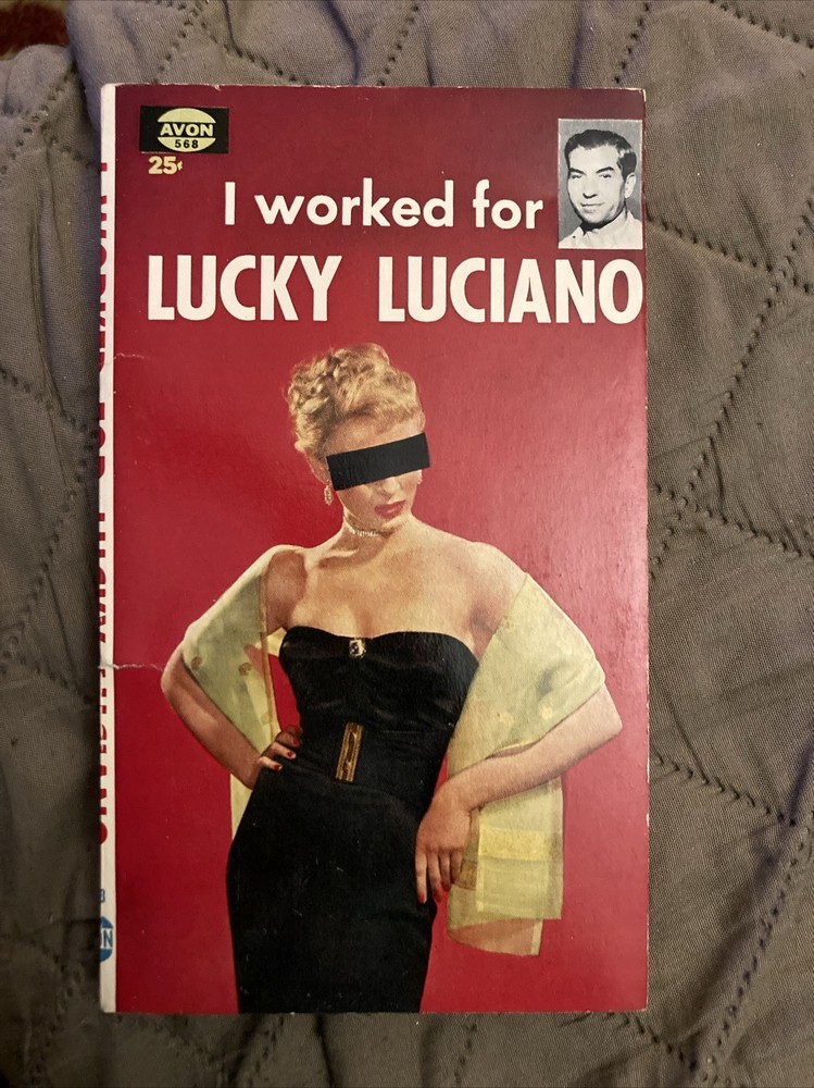 Crime gga Vintage Pb, I Worked For Lucky Luciano by Anon, Avon 568, 1954, VG+