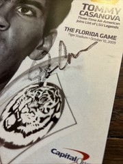 Vtg 2009 LSU TIGERS Football FLORIDA GATORS FOOTBALL PROGRAM TOMMY CASANOVA READ