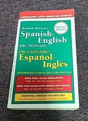 Merriam Webster’s Spanish English Dictionary Paperback April 10, 2002