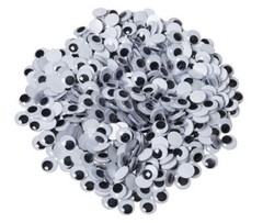 Pacon Wiggle Eyes, Round, 15mm, 500 Count (PAC 3424-02)