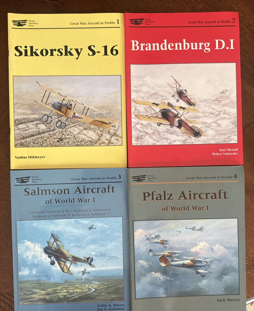 Pfalz Aircraft Salmson Bradenberg Sikorsky Great War Aircraft In Profile 4 books