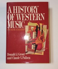 A History of Western Music 4th Ed Donald Jay Grout W.W. Norton Hardcover 6.7in x