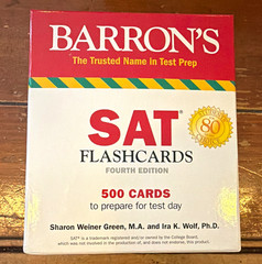 Barron’s SAT Flashcards 4th Edition 500 Cards Green & Wolf (English)