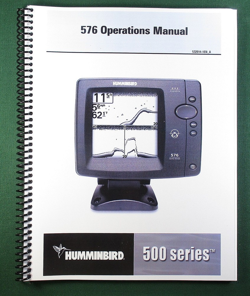 Humminbird 576 Instruction Manual: 76 Pages & Protective Covers!