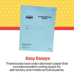Examination Blue Book with 8 Pages, 8-1/2 X 11 Inches, Pack of 100 Books