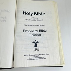 Holy Bible New King James Version Prophecy Edition TBN 1985 Hardcover