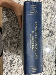 Constitutional Law in Context (2018, Hardcover)
