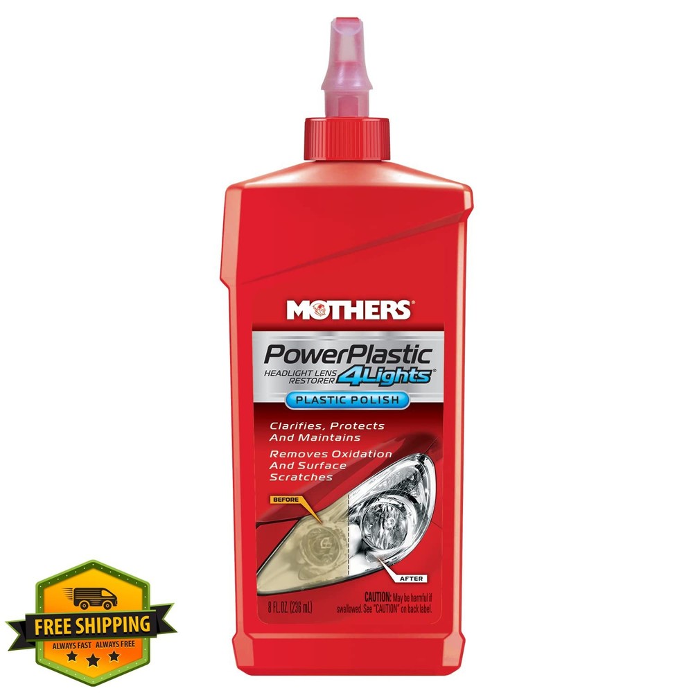 Mothers PowerPlastic 4Lights Polish 8oz Headlight