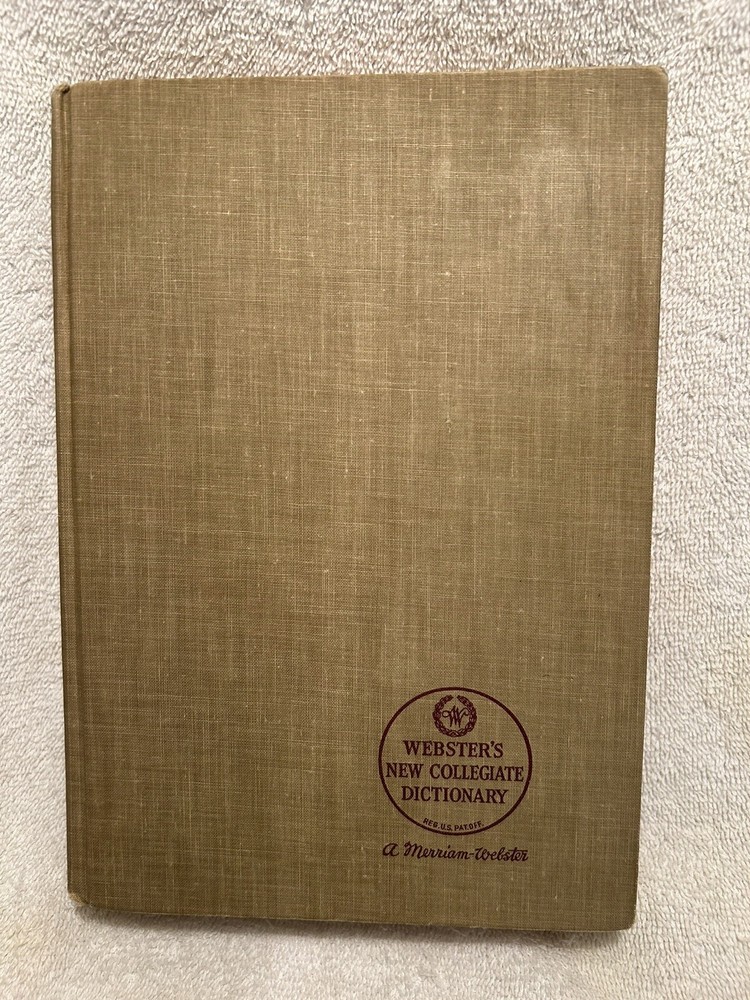 Vtg. Book Webster’s New Collegiate Dictionary 1959 Merriam-Webster 1,174 Pages