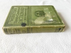 WEBSTER’S HANDY-CONDENSED DICTIONARY~SELF-PRONOUNCING~1919 HC
