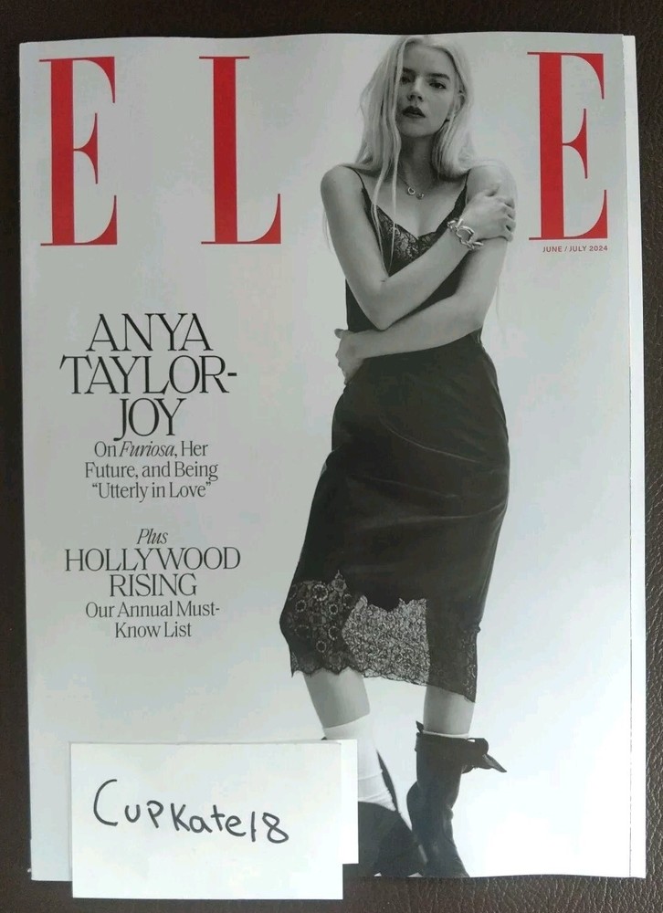 ELLE MAGAZINE June 2024 Anya Taylor Joy Cover Furiosa Hollywood NEW with LABEL