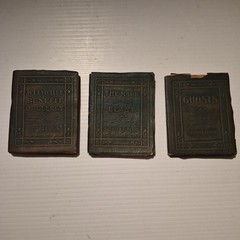 Lot Of (3) Vintage Little Leather Library Classic Books