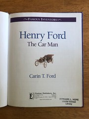 Henry Ford : The Car Man (ExLib) by Carin T. Ford 2003 Hardcover Book