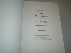 1989 – THE PRINCIPLES OF SURGERY, Surgery Library, Limited Edition